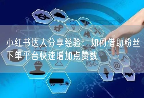 小红书达人分享经验：如何借助粉丝下单平台快速增加点赞数
