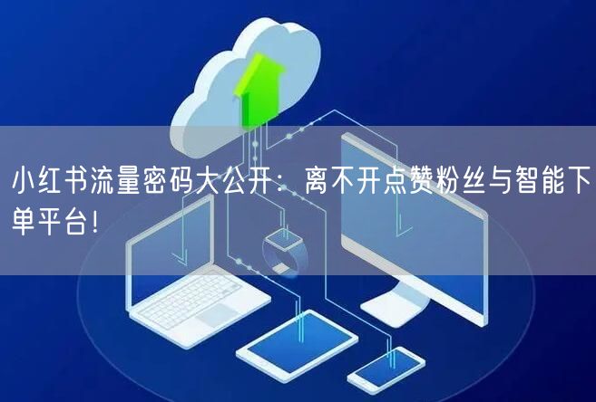 小红书流量密码大公开：离不开点赞粉丝与智能下单平台！