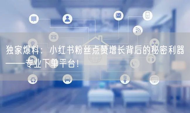 独家爆料：小红书粉丝点赞增长背后的秘密利器——专业下单平台！