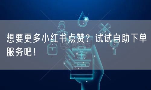 想要更多小红书点赞？试试自助下单服务吧！