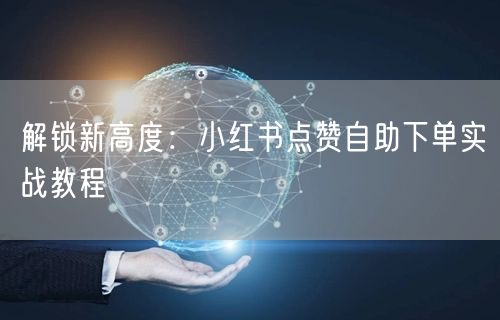 解锁新高度：小红书点赞自助下单实战教程