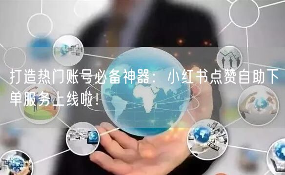 打造热门账号必备神器：小红书点赞自助下单服务上线啦！
