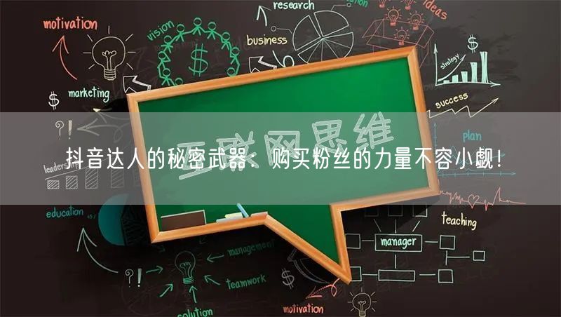 抖音达人的秘密武器：购买粉丝的力量不容小觑！