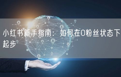 小红书新手指南：如何在0粉丝状态下起步