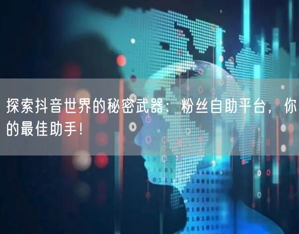 探索抖音世界的秘密武器：粉丝自助平台，你的最佳助手！