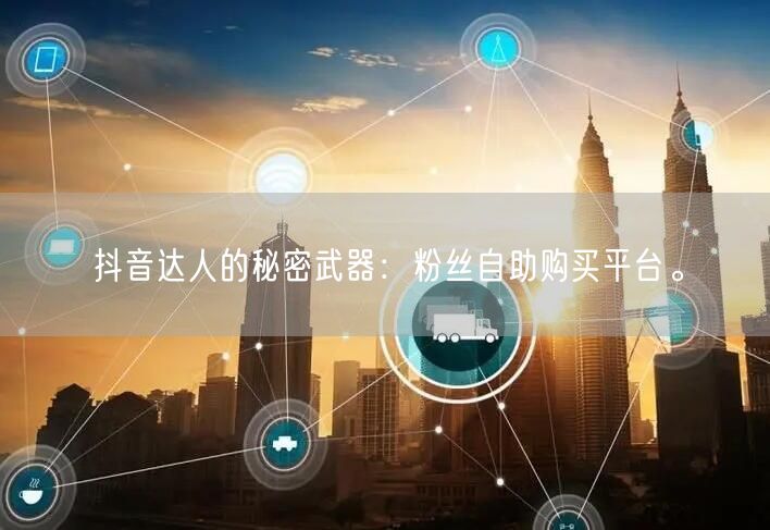 抖音达人的秘密武器：粉丝自助购买平台。