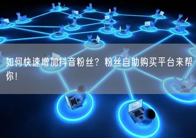 如何快速增加抖音粉丝？粉丝自助购买平台来帮你！