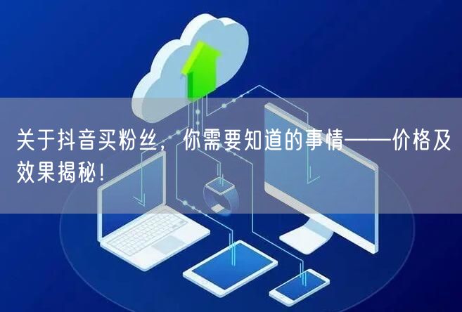 关于抖音买粉丝，你需要知道的事情——价格及效果揭秘！