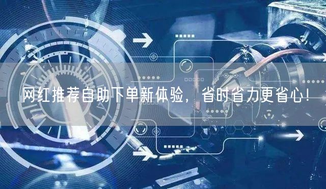 网红推荐自助下单新体验，省时省力更省心！