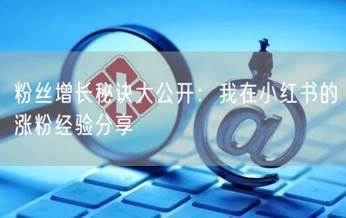 粉丝增长秘诀大公开：我在小红书的涨粉经验分享