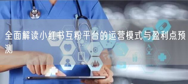 全面解读小红书互粉平台的运营模式与盈利点预测