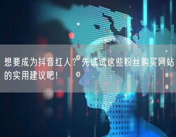想要成为抖音红人？先试试这些粉丝购买网站的实用建议吧！