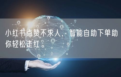 小红书点赞不求人，智能自助下单助你轻松走红。